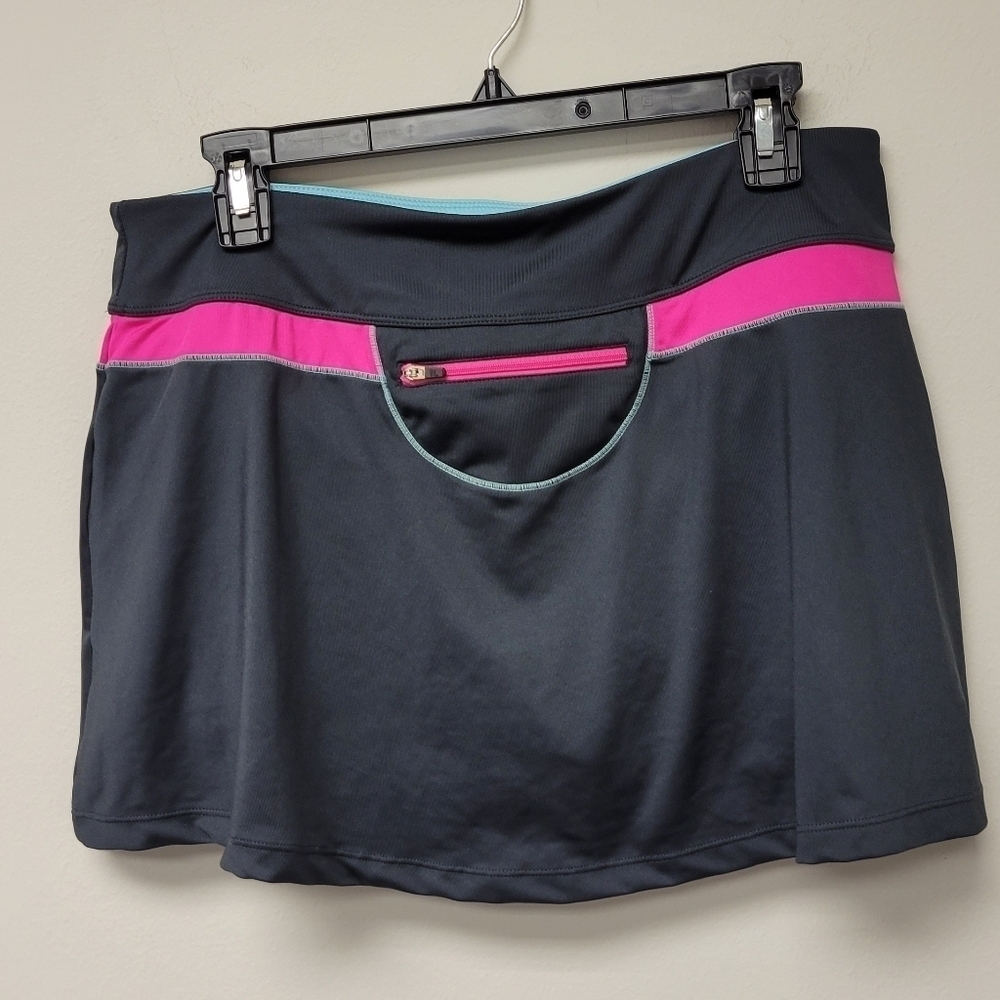Fila tennis skirt skort Charcoal Grey XL - Picture 2 of 6